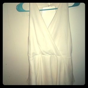 White romper dress